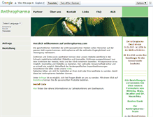 Tablet Screenshot of anthropharma.com